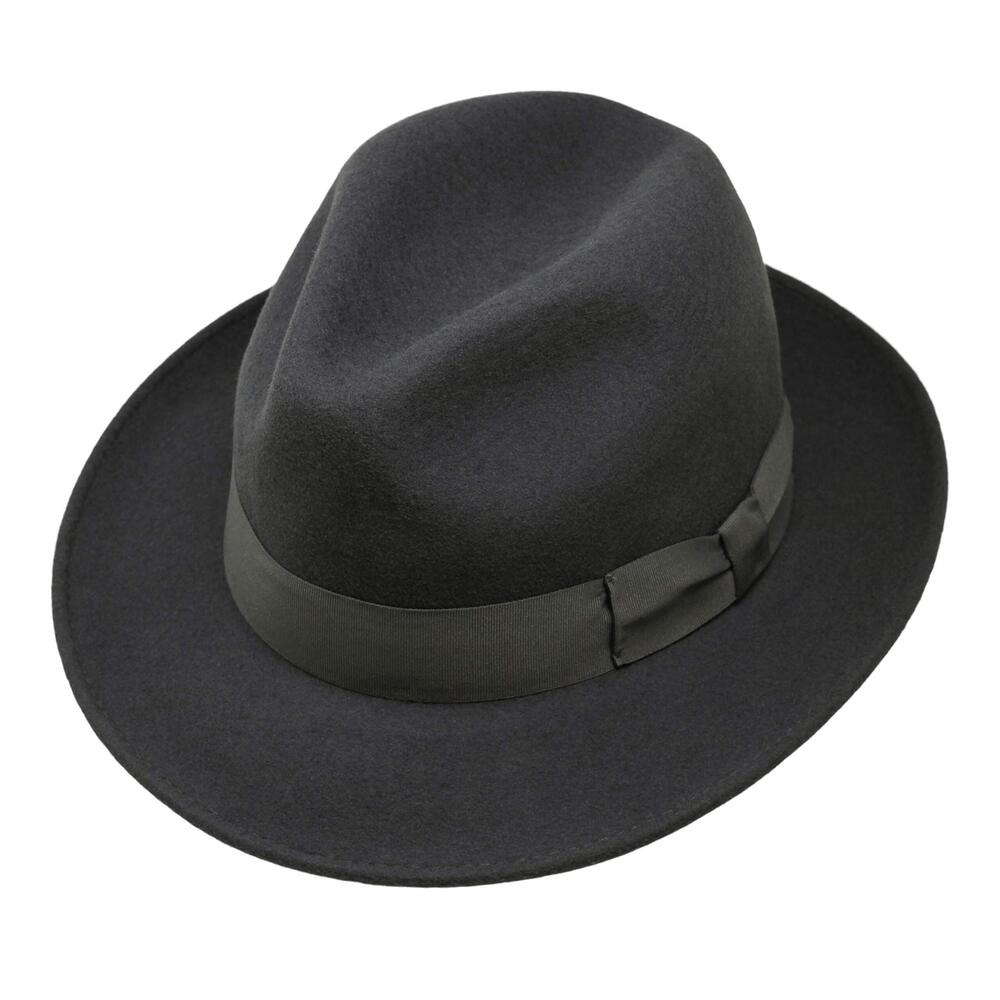 2514 Swift Fedora Lightweight 100% Wool Felt Crushable for Travel